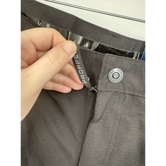 Proper Duty Cargo Pant Men 36/34 Black Workwear Heavy Duty Straight Leg NEW - Picture 9 of 12